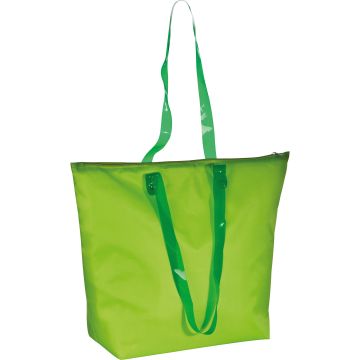 Kühl- und Strandtasche mit transparenten Henkeln