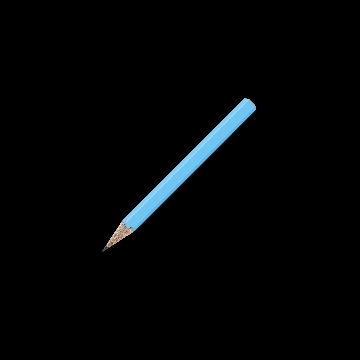 Bleistift sechskant farbig kurz, FSC light_blue
