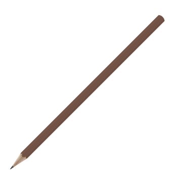 Bleistift sechskant farbig, FSC dark_brown