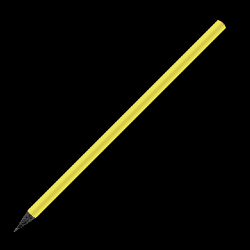 Designbleistift rund schwarz durchgefärbt farbig, FSC light_yellow