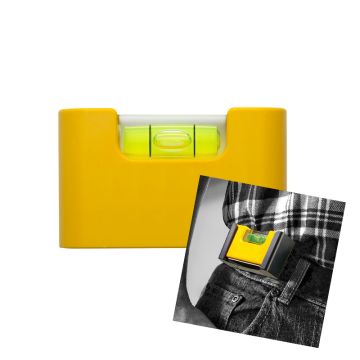 Stabila Wasserwaage Pocket Pro Magnetic (mit Gürtelclip) gelb (67 mm) 