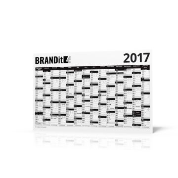Wandkalender 2017 schwarz