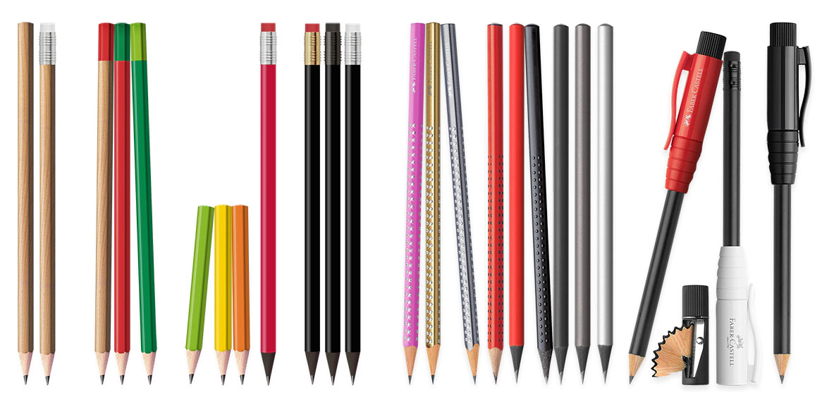 ANYBRAND Bleistifte schwarz durchgefärbt