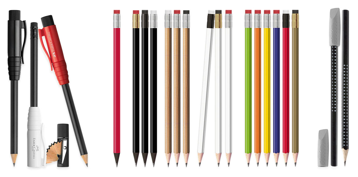 Bleistifte mit Radierer und Logo by ANYBRAND
